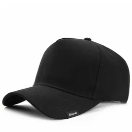 Man Hard Top Large Sport Cap Male Oversize Cotton Sun Hat Plus Size Polyester Dry snabbt Baseball Caps 5660cm 6065cm 22032111690