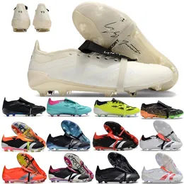 Soccer Shoes Y 3 Predat0r 24 Elite Tongue Foldover FG For Kids Men Merky Reemergence Energy Citrus Pack Euro 2024 Pure Strik Pearlized Football Cleats