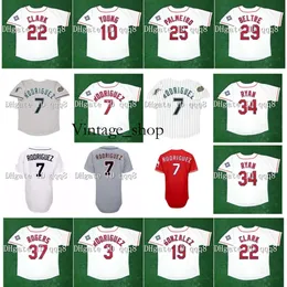 Vin Vintage 1995 Ivan Rodriguez Jerseys Juan Gonzalez Adrian Beltre Rafael Palmeiro Michael Young Will Clark Alex Rodriguez Nolan Ryan Rogers