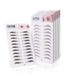 3d Augenbrauenaufkleber Bionic Brow Semipermanent Wassertransfer wasserdichtes Tattoo Eye Brow Stickerei Eyebrow Patch Make -up Tools6132366