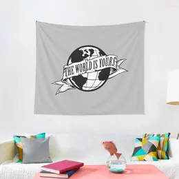 Tapestries THE WORLD IS YOURS Tapestry Decoration Home Wall Coverings Cute Decor