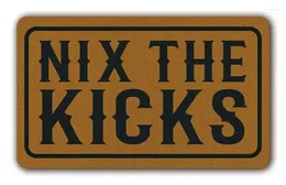 السجاد مضحك ممسحة nix The Kicks- داخلي/خارجي 6 مم (سمك) الحصير الباب المطاط