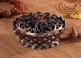 Lotus Shape خشب الصندل البخور البخور الموقد الإبداعي سبيكة الزنك سبيكة البخور للمكتب المنزلي Teahouse استخدام ديكور المنزل ZC33433007542