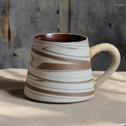 Filiżanki spodki japoński kreatywny kubek kawa estetyczna fantaisie para śniadania sztuka ceramica biuro tazas oryginalne kawa