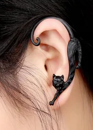 Gothic Punk Rock Cat Szyt Ear Mankiet Kolczyki dla kobiet Modne Zmysłowe Kolczyki z mankietem Kotka 1PC58735113600782