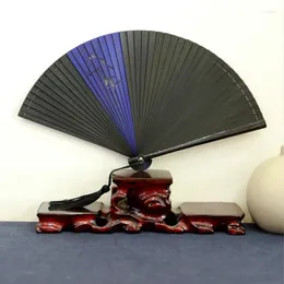 Dekorativa figurer Mini Lady Dance Fan Classical Portable Party Carved Bamboo Cheongsam Folding Ventilateur Chinese Summer Hanfu Zodiac