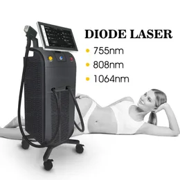 Máquina de remoção de cabelo a laser Diodo Lazer 808nm Remoção de Cabelo Diodo Eletrólise do Epilador Diodo Laser 755 808 1064
