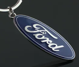 5pcslot Fashion Zinc Alloy Metal 3D Ford car logo keychain key ring llaveros hombre high quality chaveiro portachiavi key chain5498507