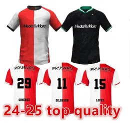2024 2025 Feyenoords Kokcu Gimenez Danilo 24 25 Soccer Jerseys Home Away Third Trauner 22 Men Kids Football Shirt
