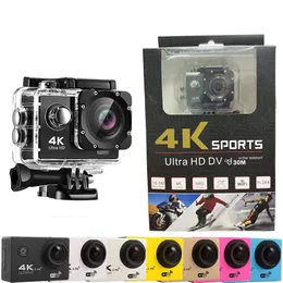 Action Camera Ultra HD 4K / 30FPS WIFI 2.0 بوصة 170D تحت الماء مقاومة للماء الكاميرات الكاميرات الرياضية