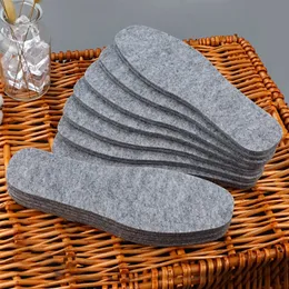3 Pairs5 Pairs Thermal Wool Felt Insoles Thicken Warm Insole for Men Women Shoes Breathable Skinfriendly Shoe Pad 240429
