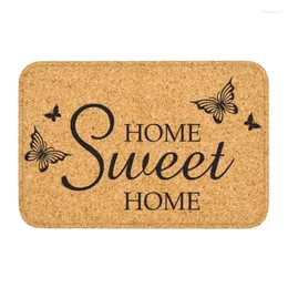 Carpets Home Sweet Doormat Anti-Slip Bathroom Kitchen Mat Toilet Floor Door Entrance Carpet Rug Living Room Footpad