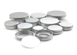 50PCS 5G 10G 15G 20G 30G 50G 60G Aluminiowe słoik pojemniki metalowe pojemniki na balsam Balom pusty świecy słoiki kremowe pudełko CX2007241949252