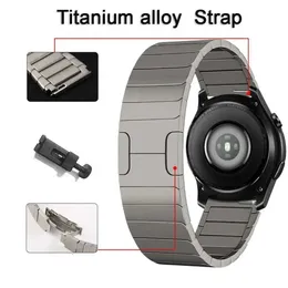 İzle Bantlar Titanyum Alaşım Strap Forl Huawei GT4 46mm/GT3 Pro GT2/2PRO 4 4PRO kayışı Huawei Watt için uygun 3 Pro New Wristband Q240510