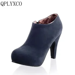 QPlyxco Nowa sprzedaż duża małe rozmiar 32-45 Super wysokie obcasy (10 cm) Buty dla kobiet z imprezą zamka ślubną Zapatos de Mujer Buty C-10
