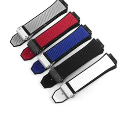 Assista Bands Band para Hublot Big Bang Sile 27mm*17mm Impermeável Corrente de Corrente de Corrente de Corrente de Corrente de Cadeia Q240510