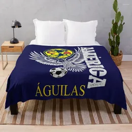 Coperte Aguilas Del America Playera futbol messicano liga mx lancio manga soffice softs spiaggia