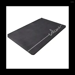 Bath Mats Mat Super Absorbent Quick Drying Non Slip Bathroom Rug Modern Simple Non-Slip Floor Home Diatomite Black