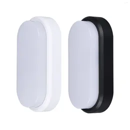 Lampada a parete 12w 15W LED esterno a LED esterno a prova di umidità superficie del portico montato su ovalo illuminazione per il soffitto del bagno illuminazione da bagno