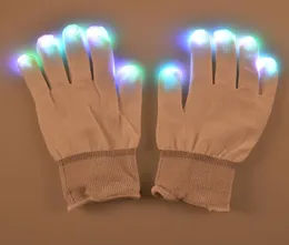 F17 flashing Led gloves for KTV Party Finger Flashing Glow Flashing Fingertip Light LED Gloves Magic Gloves9399561