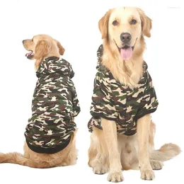 Hundebekleidung 1pcs groß Down Parkas Mode komfortable atmungsaktive warme Leinwand Samt Camouflage Pet Products Home Garden