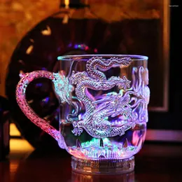Cuppose usa e getta LED Flash Magic Color Magic Cambiando tazza di drago Acqua Attivata Beretta Coffee Coffee Milk Vino Whisky Bar Travel
