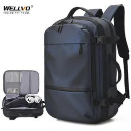 Sırt çantası 17 inç büyük seyahat erkekler genişletilebilir iş gezisi bagaj dizüstü bilgisayar çantası usb ücret çantası çok tabakalı mochila xa373c