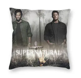 Cushion -Decorative Pillow Supernatural Cushion Cover Sofa Decoration The Winchesters Bro Dean e Sam Square Throt Case 45x45cmcus9308152
