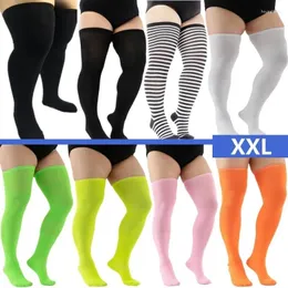 Women Socks Plus Size Stockings Over Knee Thigh High Large Female Long Women's