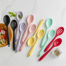 Spoon 2 pezzi Spoon Spoon Set di stoviglie Set di stoviglie integrate Insalata di cucina da cucina resistente ad alta temperatura