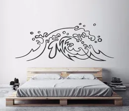 Наклейки на стенах морской дизайн наклейка на океаническая волна наклейка на серф -искусство домашнее спальня декор пляж тема тема морской волны фрески AY14942640296