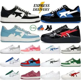 Стали Sta Casual Shoes SK Мужчины Женские кроссовки платформы Bepasta черный патент синий оранжево -зеленый белый пастель розовый красные желтые тренеры