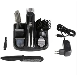 Kemei 100-240V kemei 5 in 1 electric shaver titanium clipper beard razor men styling tools shaving machine for barb9307767