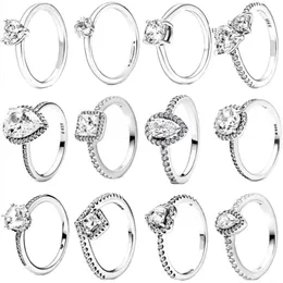 Authentic fit pandoras rings heart love ring Lamp Deluxe Crown Sun Moon Water