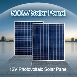 500W1000W Panel słoneczny 12 V Zestaw napędowy Povoltaic Power Bank 100A Płyta kontrolera dla Homecampingrvcar Szybka ładowarka akumulatorowa 240430
