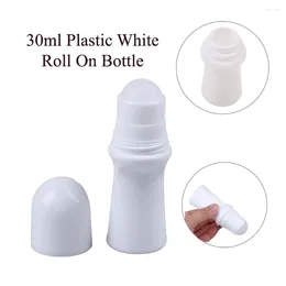 Bottiglie di stoccaggio 1pc 30 ml di plastica in plastica in bottiglia Contenitori deodoranti ricaricabili vuoti con contenitore cosmetico da viaggio a sfere a rulli