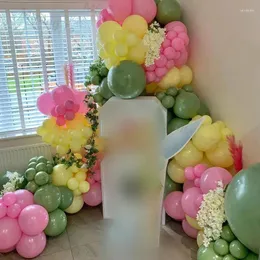 Dekoracja imprezy 153PCS Balony 30 -calowe różowa liczba Ballon Girl 1 2 3 4 5st Girls Birthday Balon Baby Shower Dekorcja