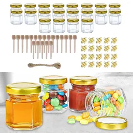 Storage Bottles 20Pcs Small Glass Jars Versatile Airtight For Candle Making Party Favors