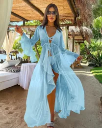 Solid Color Fashion 3pcs Bikini Set Sexy G-String Verband Split Robe Push Up Brust Pad Strand Strandweife 2024 Urlaub