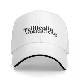 Berretti politicamente errati berretti da baseball decorativi neri cappelli di moda snapback unisex esterno traspirato