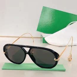 Инновационные дизайнерские солнцезащитные очки для мужчин и женщин Luxury 1273 Овальные солнцезащитные очки Высококачественная металлическая рама с корпусом 1274