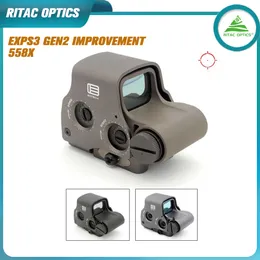 High Quality 558 Holographic With NV Fucntion EXPS3 Red Dot Sight Hunting Scope 20mm Weaver