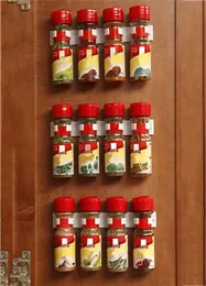 2 4pcs Home Küchenwand Hanging Sauce Zutaten Flaschenlagerhalter Organizer Werkzeug Küche Rack Rack Space Saver BL8986228