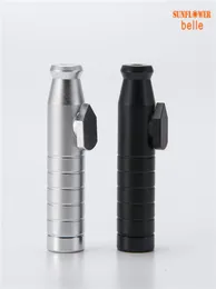A fumaça da bala com acabamento fixo contém 3g de 58 mm de alumínio de alumínio Snuffing snorter snorter fumante portátil tubo de metal 1536184361