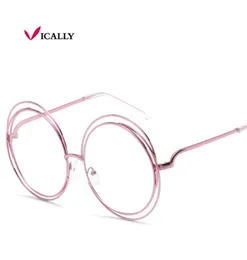 Kolejne okulary Ramka RETRO RETRO VINTAGE Clear Obiektyczne okulary optyczne duże okrągłe okulary Oculos de Grau Femininos2564998