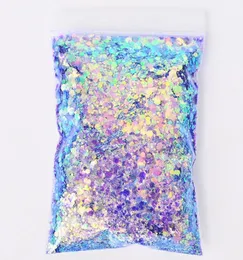 Paznokcie Glitter 50 Gbag Holograficzny mieszany sześciokąt Chunky cekiny błyszczące płatki Plaszki Plaster Manicure BodyeFace TCF23358460845