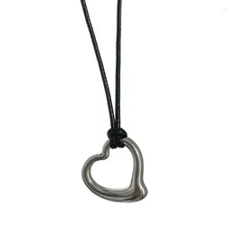 Anhänger Halsketten y4qe Personalisierte süße kühle Halskette Hohlkette Höhle Charm Choker Schwarzes Seilschlange