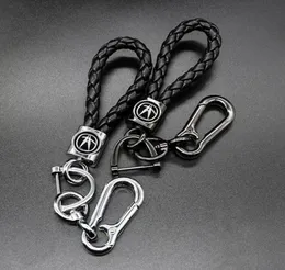 Auto Parts Metal 360 -graders roterande nyckelkedja 3D Business Leather floided rep nyckelring för acuralogo nyckelringar4690244