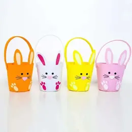 Rabbit Bunny Easter Shape Bucket Basket Egg Bags