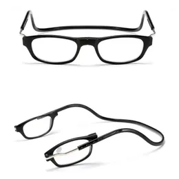 Neue Clic -Lesebrille Magnetischen Stein auf Nase Mode Reading Brille Hang Hals 3 Farben Günstige Großhandelsbrille Shop Shop